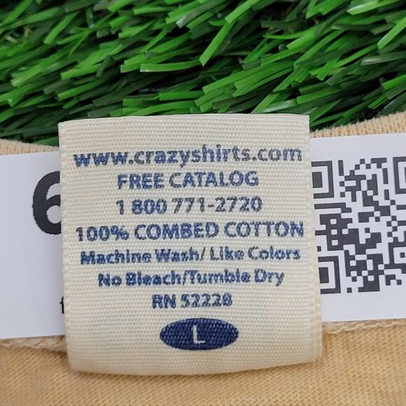 Vintage Fishing Shirt Womens Large 22x27 Yellow Hookers - Picture 6 of 16